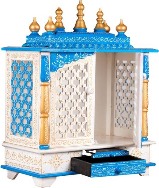kamdhenu art and craft Mandir Wooden Temple for Home Pooja, Arti Temple for Home and Office Solid Wood Home Temple