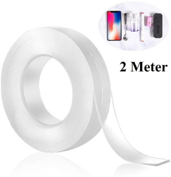 2 Rolls Transparent Double-Sided Window Insulating Tape