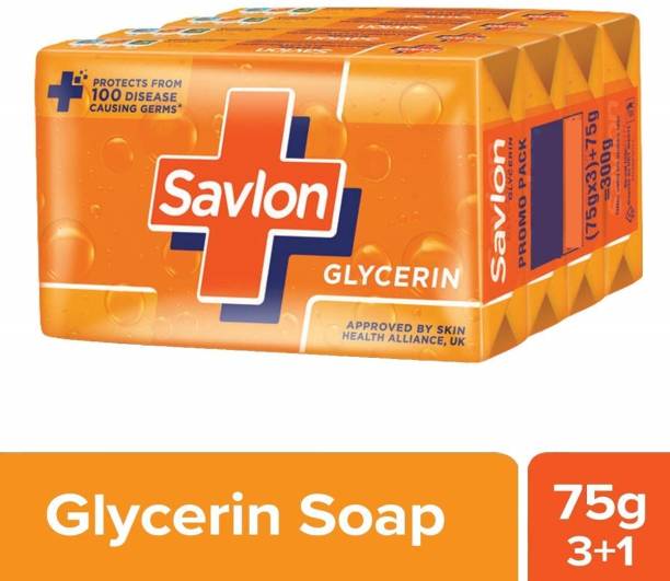 Savlon Glycerin Soap, 75g x 3
