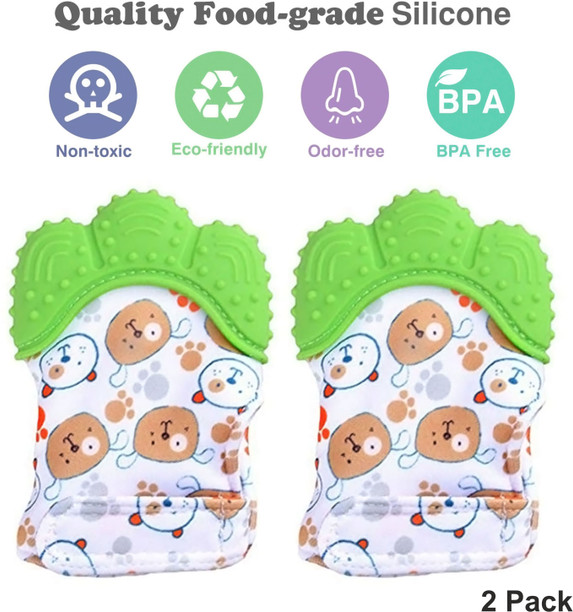 monkey tots teething mitten