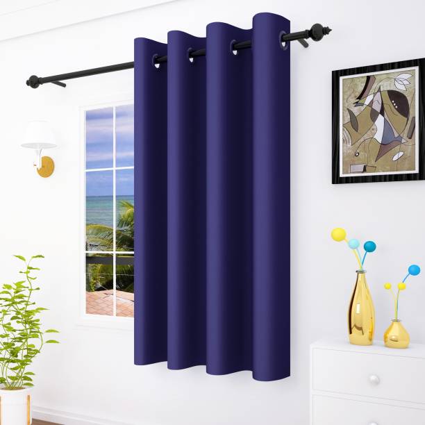 Story@home 152 cm (5 ft) Satin, Polyester Window Curtain Single Curtain