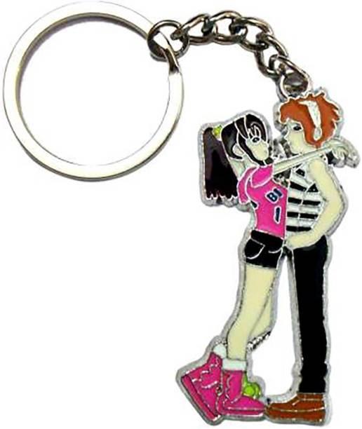 Shopiora Romantic Couple Love best Collectible and Gifting Item Metal Keyring Key Chain