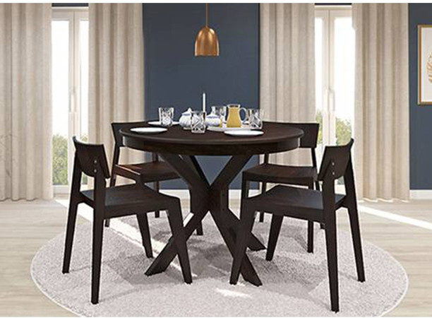 small round kitchen table for 4