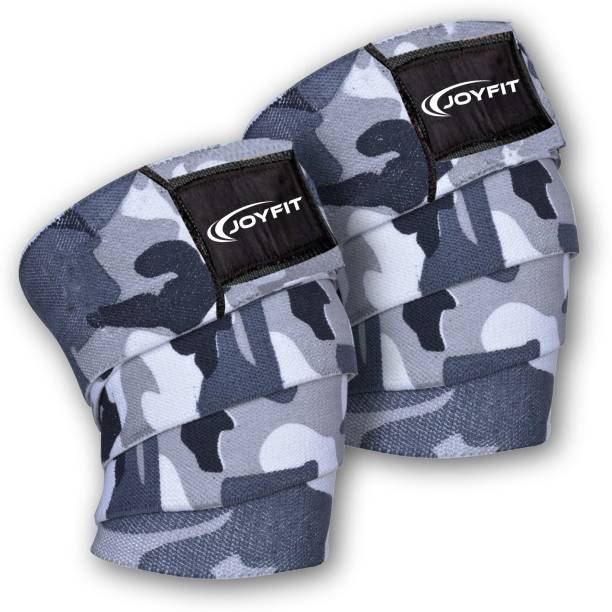 Joyfit Knee Wraps for Weightlifting- Adjustable Straps Knee Support