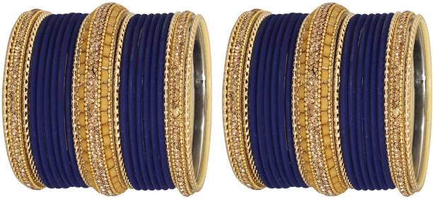 Muchmore Alloy, Brass Crystal Gold-plated Bangle