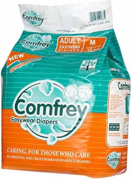 Comfrey Adult Diapers Medium - 10's Disposable Hip Size 28 inch to 48 inch Adult Diapers - M