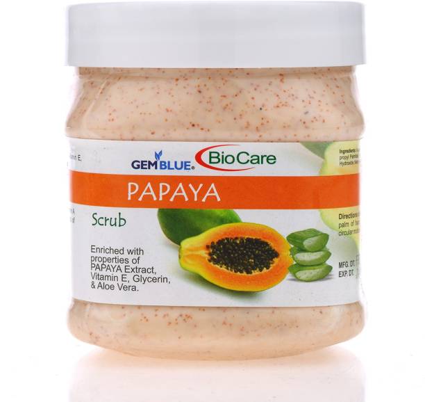 GEMBLUE BIOCARE Papaya Scrub, 500ml Scrub