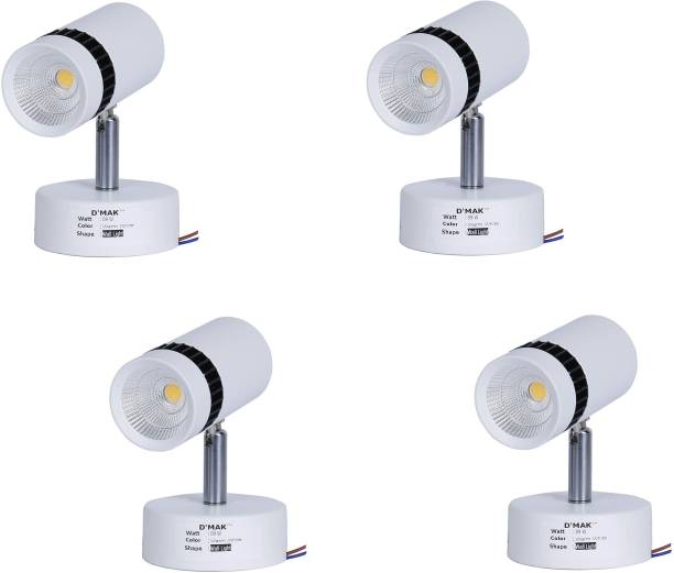 D'Mak 9 Watt Warm White Adjustable 360° LED Cob Spotting Wall Track Light (Cob Focus/Decorative Spot Light) | Track Light | | led spot Track Light | {Set -04} Track Lights Ceiling Lamp