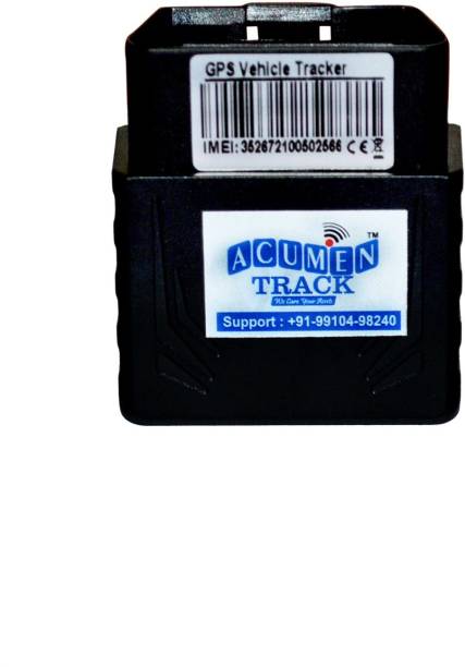 Acumen Track OBD II (PLUG & PLAY, INBUILT BATTERY) GPS Tracker only for Car GPS Device
