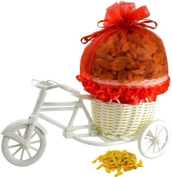 Midiron Golden Raisin/Kishmish in Beautiful Decorative Cycle ( 200 gm) Raisins