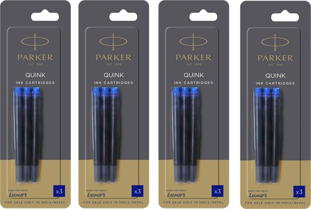 Details about   Parker Blue Black Ink Cartridges Refills for Aster Vector Frontier Fountain Pen 