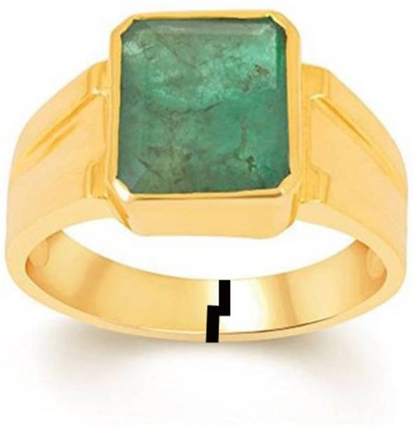 Gems Jewels Online Loose Certified Natural Colombian Emerald – Panna Stone Copper Emerald Ring