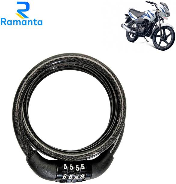 Ramanta Stainless Steel Cable Lock For Helmet