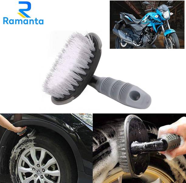 Ramanta Bike Tyre Rim Cleaner Brush for Universal All Bikes 0 ml Wheel Tire Cleaner