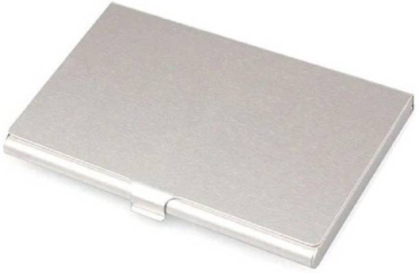 OFIXO Classic and Sturdy Debit ID 10 Card Holder (Set of 1, Silver) 10 Card Holder