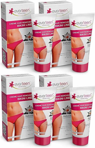 everteen Creme for Bikini Line & Underarms in Women – 4 Packs (50g Each) Cream