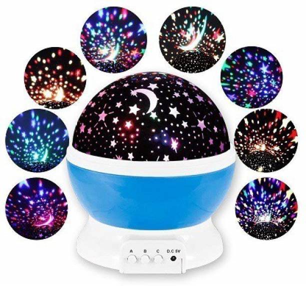 Sonani International Romantic LED Cosmos Star Master Sky Starry Projector Bed Night Lamp (14.5 cm, Multi color) Single Disco Ball