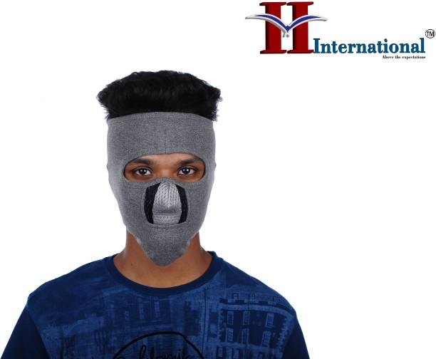H International Grey Bike Face Mask for Men & Women