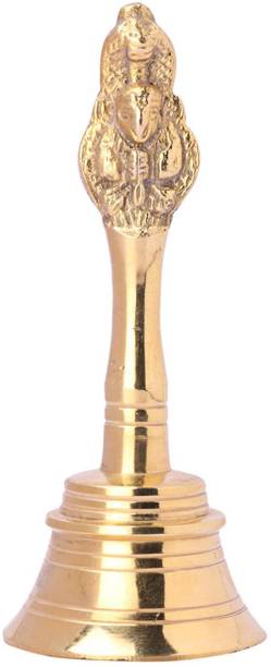 BOXO Brass Made Garuda Hand Ganti for Pooja Bell and Gift Purpose Brass Pooja Bell