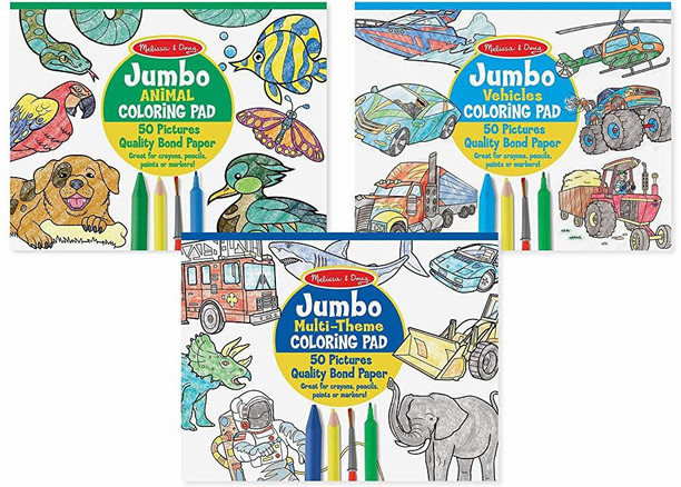 melissa and doug jumbo coloring pad