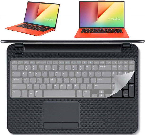 Keyboard Skins Electronics Saco Keyboard Protector Silicone Skin Cover For Dell Inspiron 5558 Yin9 15 6 Inch Laptop Transparent