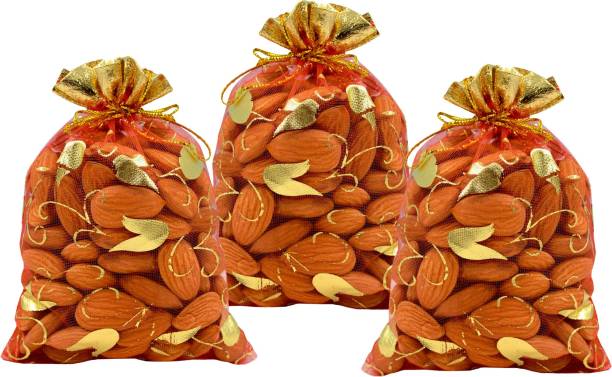 Midiron 100 % Natural Premium Whole Row Almonds Pack 3 Almonds