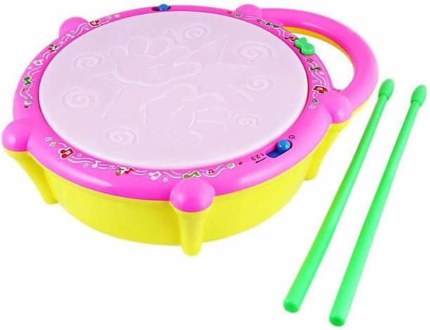 TUKAMCHA Kids Multicolor Flash Drum Set With Music and Lights Electronic Touch