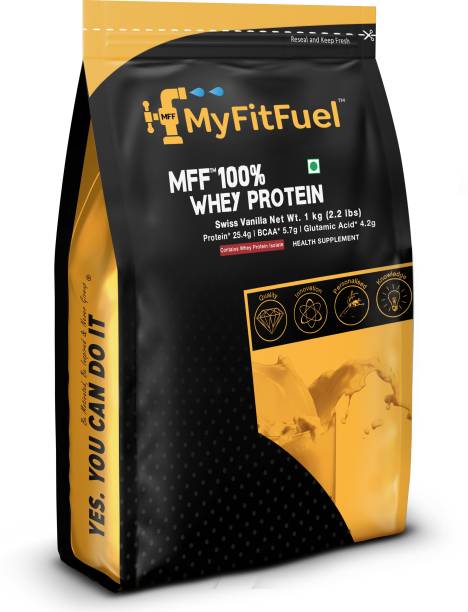 MyFitFuel MFF 100% Whey Protein 1 Kg ( 2.2 lbs ) Whey Protein