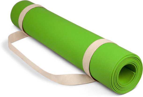 Adrenex by Flipkart Anti Skid Yoga Mat with Strap, Green 6 mm Yoga Mat