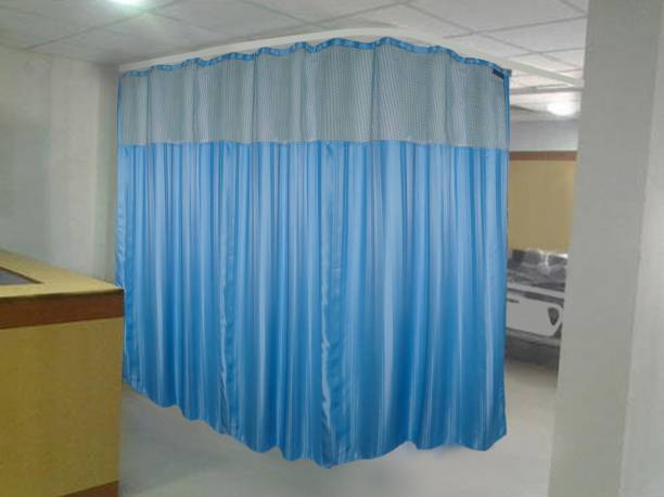Lushomes 213 cm (7 ft) Polyester Semi Transparent Shower Curtain Single Curtain