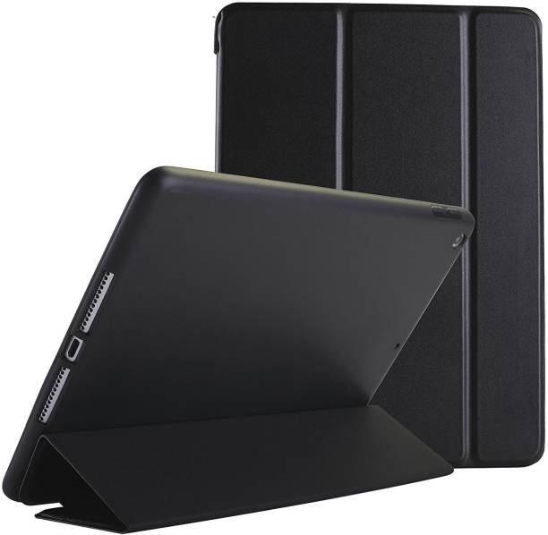 DuraSafe Cases Flip Cover for iPad Air 1 2013 9.7 Inch Air 1st Gen [ A1474 A1475 ] TriFold Lightweight Soft Silicone TPU Case