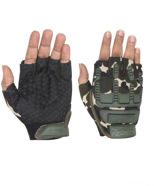 FabSeasons Half Finger Anti slip Gloves Riding Gloves