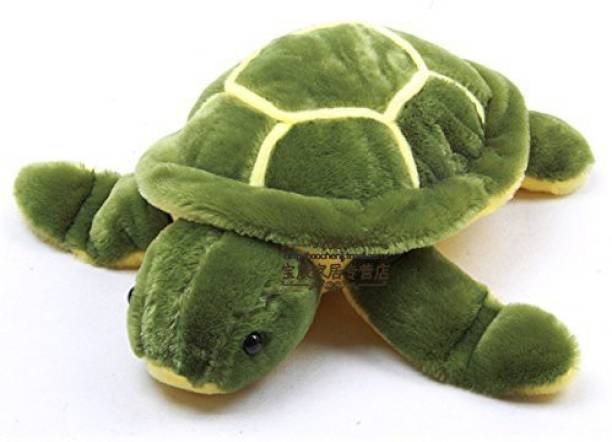 City Retail Stuffed Soft Cute Green Turtle Plush Toy Female Birthday Gift  - 30 cm