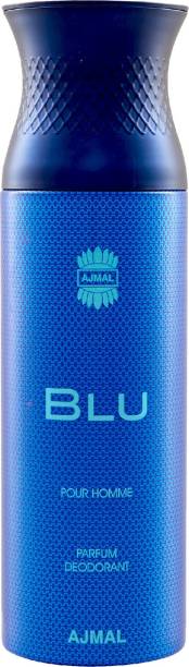 Ajmal Blu Homme Deodorant 200 ml Deodorant Spray  -  For Men