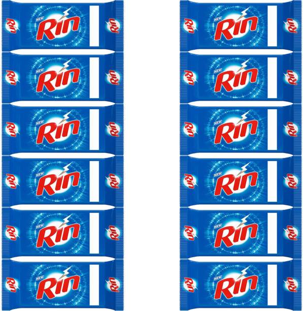 Rin advanced 250 gm (pack of 12) Detergent Bar