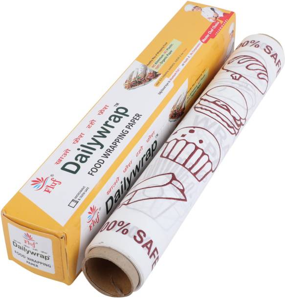 Fluf Food Wrapping Paper/Butter paper - 10 Meters -White (Pack of 1) Shrinkwrap