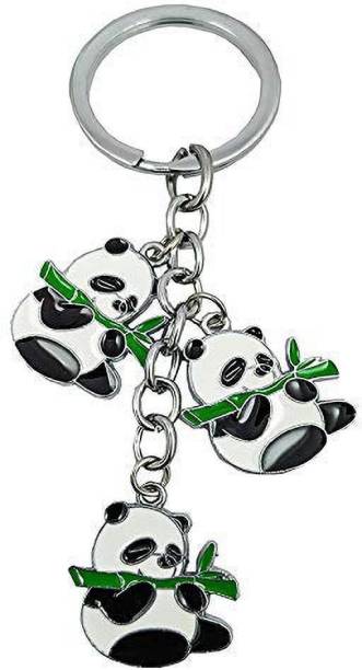 BORING Metal Adorable Giant Panda Key Chain for Your Car Bike Home Office Keys Key Chain