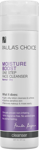 moisture boost one step face cleanser