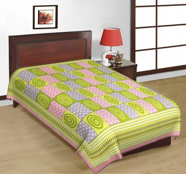 2 Pillow case-Multi-ZSF Details about   UniqChoice Cotton Double Bedsheet 144 TC 