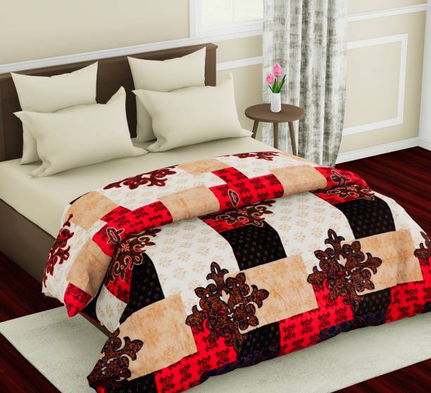 METRO LIVING Printed Double Coral Blanket for  Mild Winter