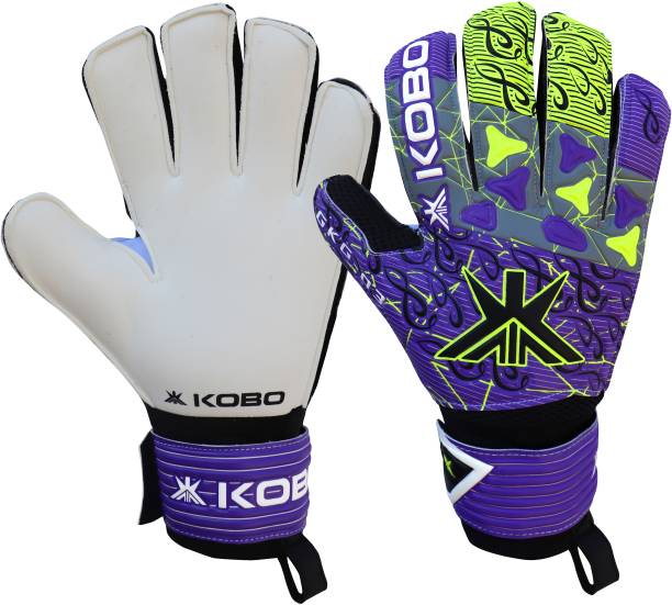 KOBO GKG-03 Professional Football Goal Latex Keeper Gloves/ Soccer Ball Hand Protector Goalkeeping Gloves