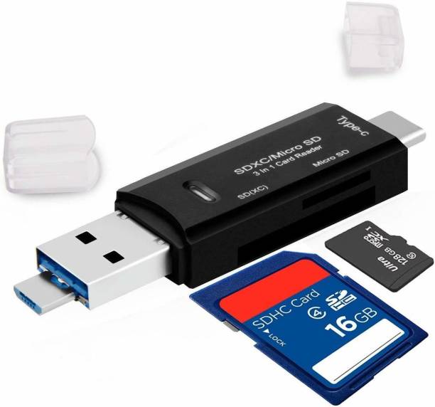 Brand Conquer Card Reader, USB 3.0 All-in-1 USB 3.0/USB C/Micro USB Card Reader Card Reader