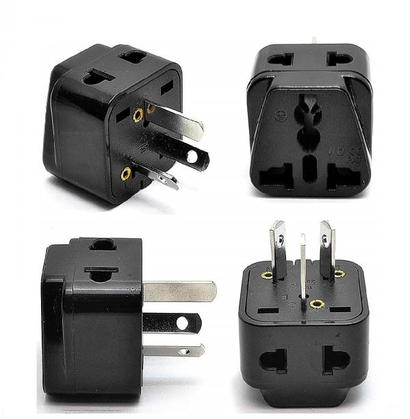 OREI India to Australia, China, New Zealand & More (Type I) Travel Adapter Plug - 2 in 1 - CE Certified - 4 Pack Worldwide Adaptor