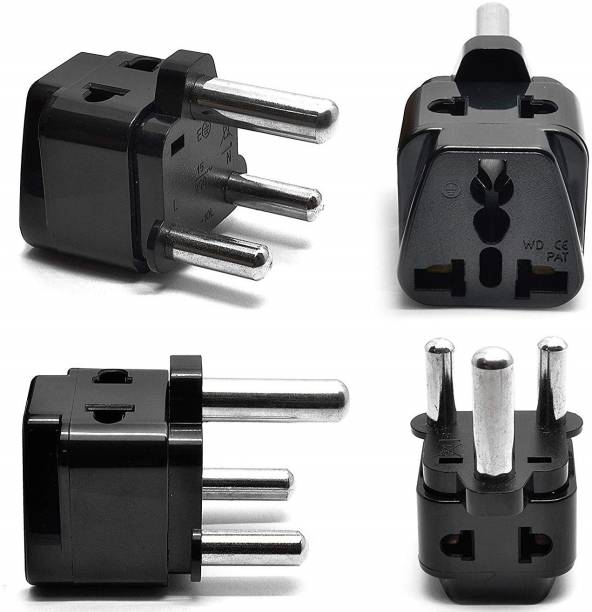 OREI India to South Africa, Botswana, Namibia & More (Type M) Travel Adapter Plug - 2 in 1 - CE Certified - 4 Pack Worldwide Adaptor