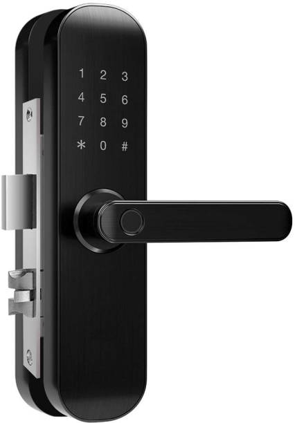 HomeMate Touchscreen WiFi Fingerprint Door Lock, Electronic Keyless Entry Door Mortise Lock with RFID Cards + Smart Life App Remotely and Mechanical Key for Door Security Smart Door Lock
