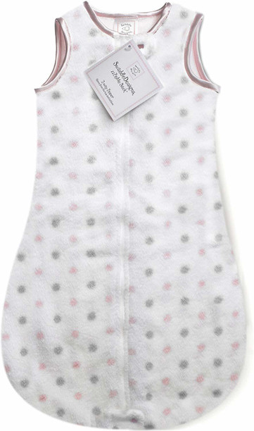 Amazing Baby by SwaddleDesigns Cotton Muslin Baby Sleeping Bag with 2-Way Zipper