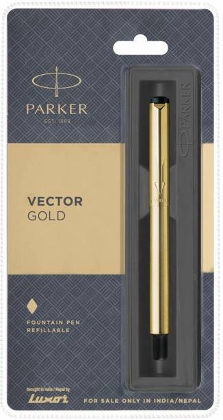 PARKER Vector Gold Fountain Pen Gold Trim Fountain Pen