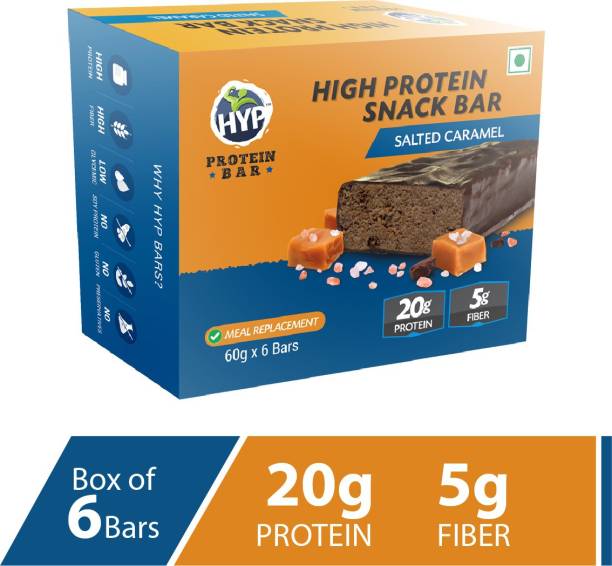 HYP Protein Bar Pack of 6 (60g x 6) Salted Caramel Protein Bars