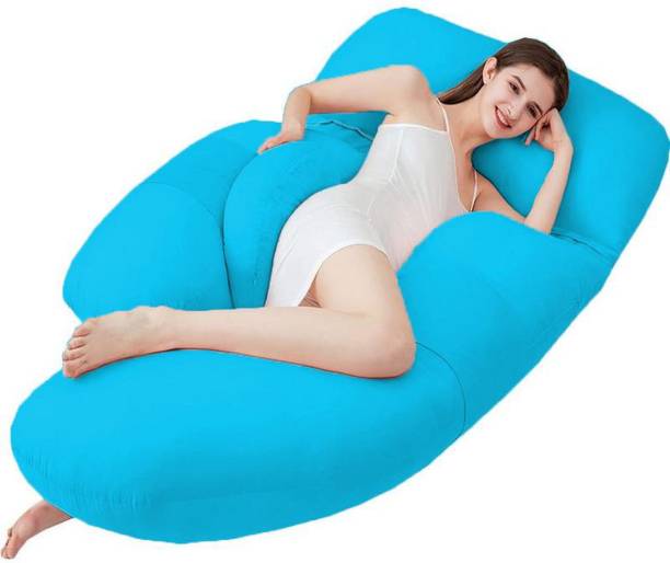 Angel Mommy Premium Full G-Shaped Body Pillow Microfibre Solid Pregnancy Pillow Pack of 1