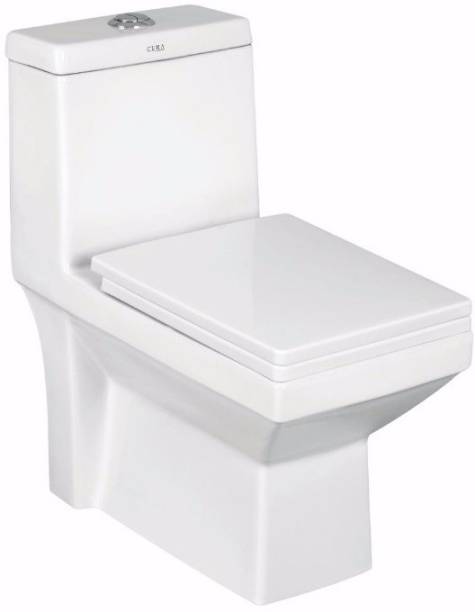 Ceramic One Piece Western Toilet/Commode/Water Closet Siphone Flushing System S Trap - White Western Commode